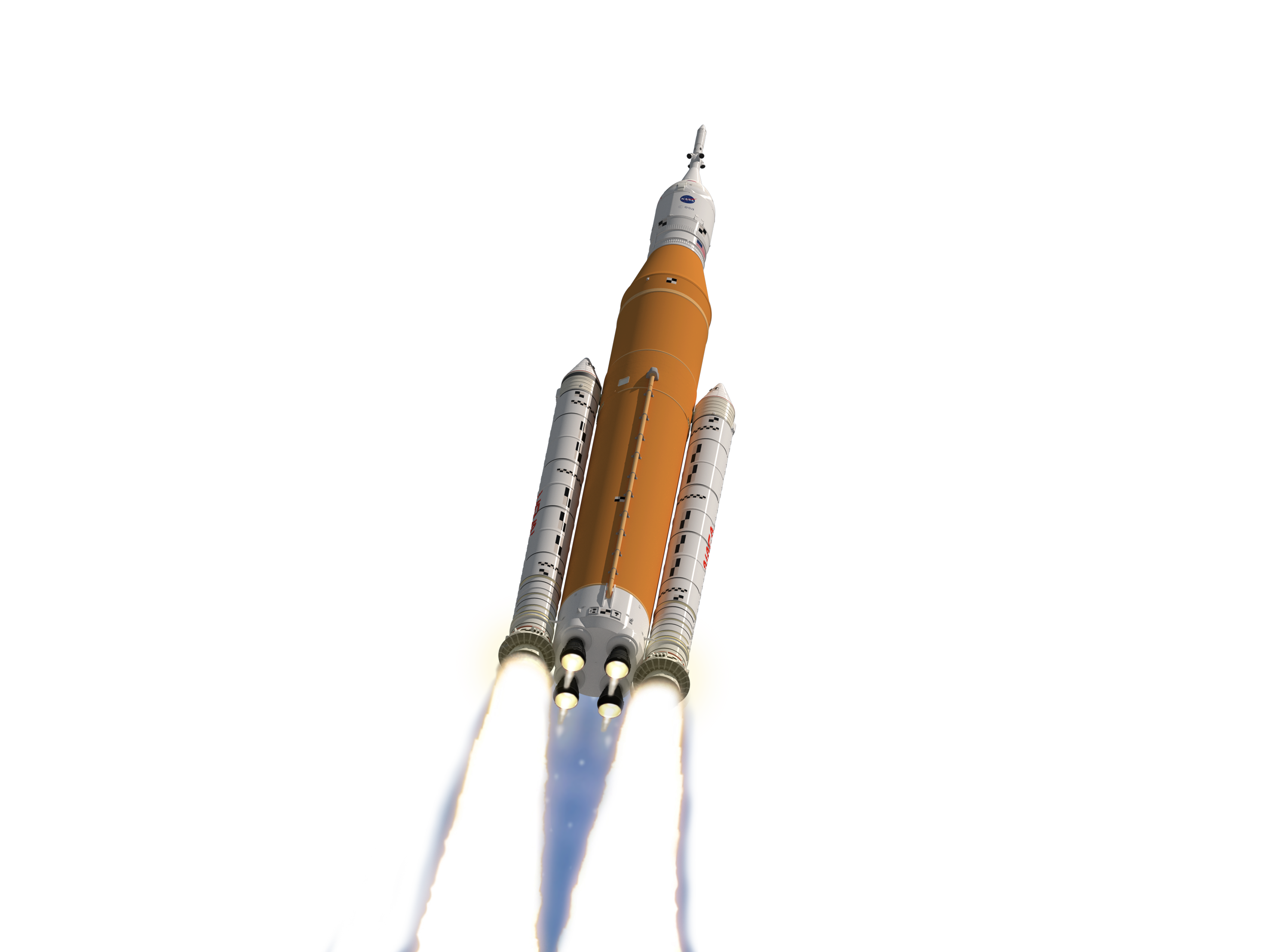 9” Tall SLS ORION SPACE TRAVEL ROCKET DESK MODEL 3-d PRINTED 